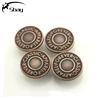 Brass material custom made denim jeans button shank button