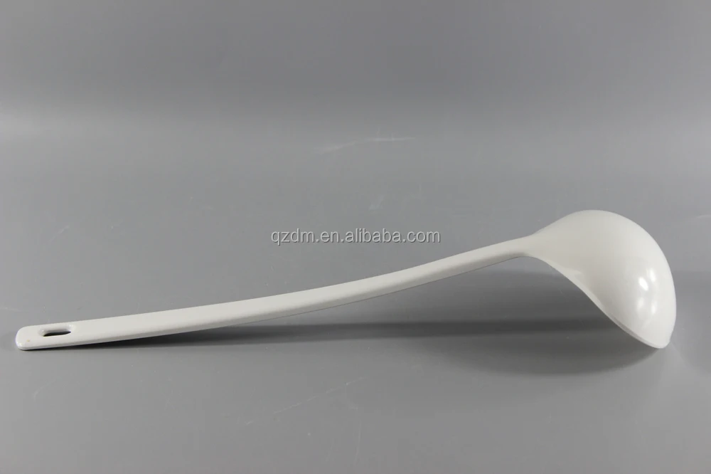 White 100% Melamine Soup Ladle