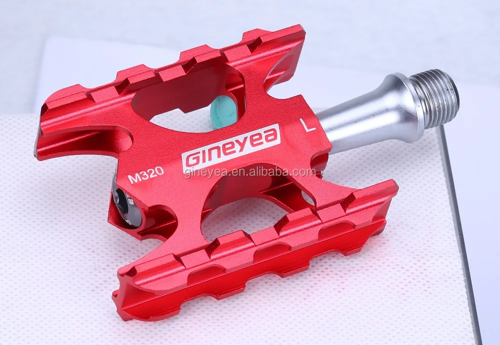 Double Folding Bike Pedal Sealed Ball Bearing Grip Pins Gineyea M320