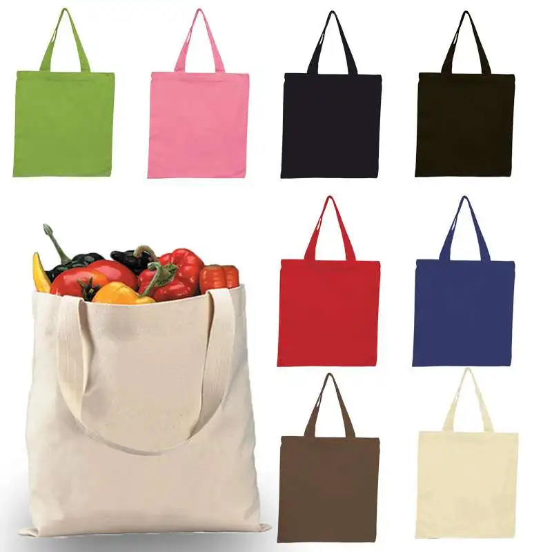 cotton canvas tote shoulder bag