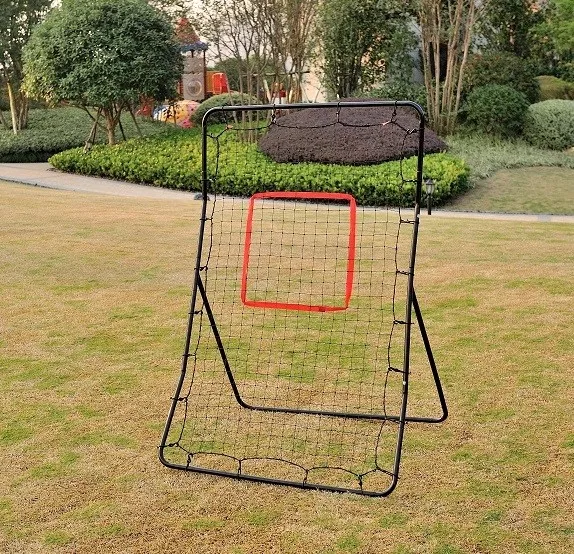 New Youth Pitching Return Baseball Training Net Pitchback Rebound Throwing Sport Steel Construction Various Sports Practice Diff