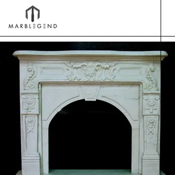 Factory Price Louis Xv French Style Carved Marble Fireplace