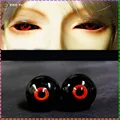 Glass eyes for doll BJD eyes ball 14mm 16MM Black Red Eye ball for BJD Doll