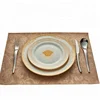 Harting houseware Floral pattern PU leather table mat two layer composite placemat non-slip heat resistant durable tanning edge