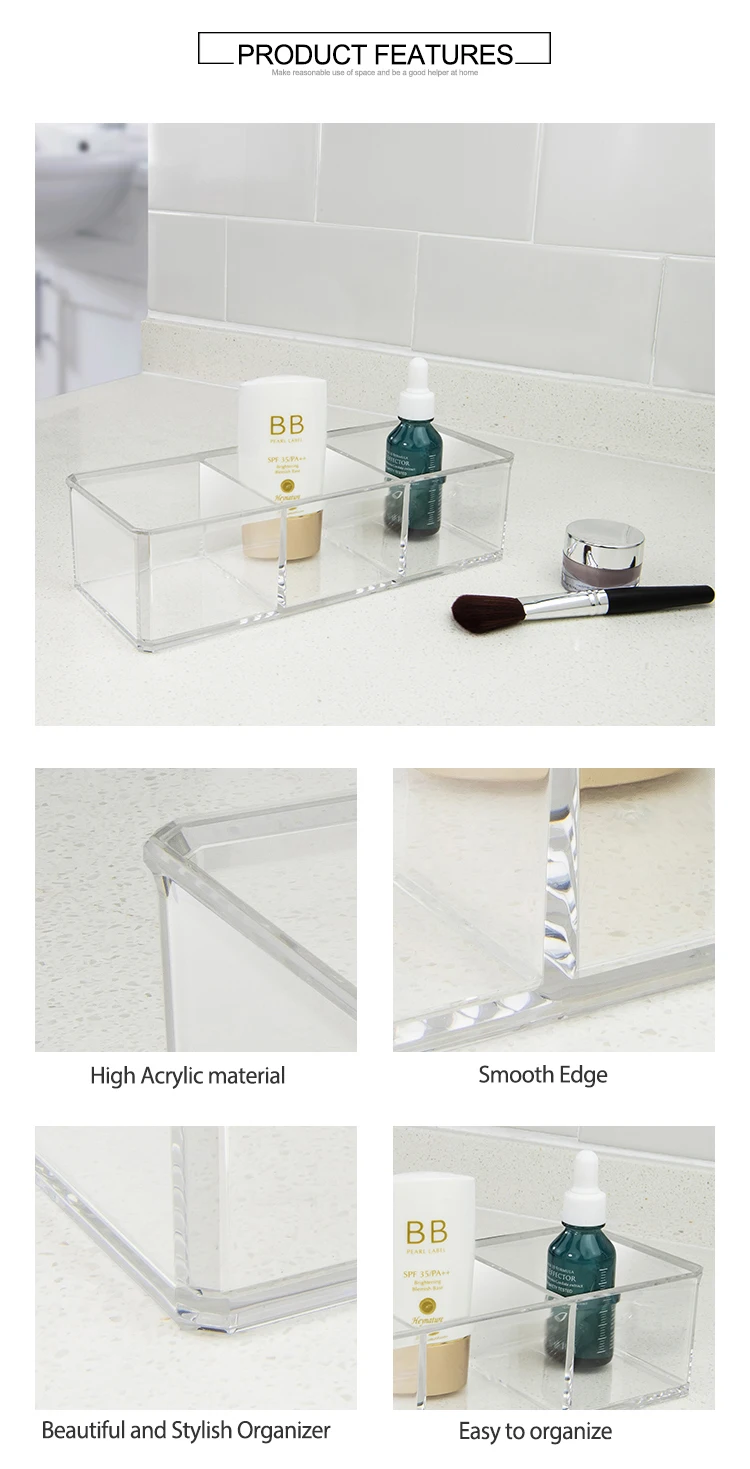 Clear Acrylic Cheap Makeup Storage Containers Boxes Buy Bathroom