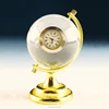 special small globe crystal desk clock for craft