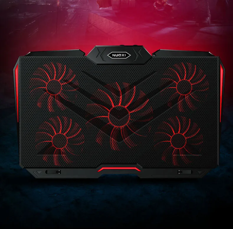 Silent 5 Fans 2 Usb Laptop Cooler 1217 Inch Computer Cooling Pad Base