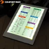 Factory high quality custom restaurant led leather menu