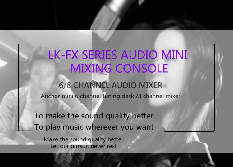 Venta al por mayor Mini DJ Mixer con USB para fuente de alimentaci&oacute;n de 5V Audio Mini Mixer Precio