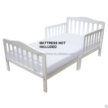 kids white wooden bed