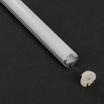 round led aluminum profile 20mm diameter lighting suspended degrees diffuser larger strip