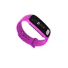 touch button OLED Screen smart watch time date heart rate step tracking 0.96inch black