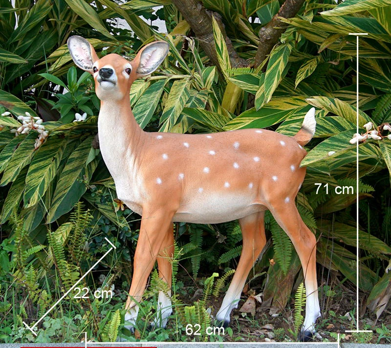 Life Size Deer Statues Large Deer Resin Sculpture Garden Statue - Buy ...