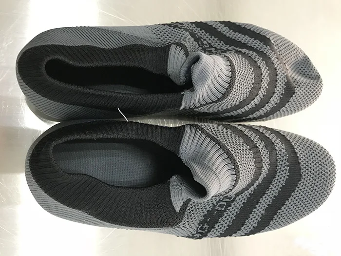 Latest shoes design knitted sock shoes uppers