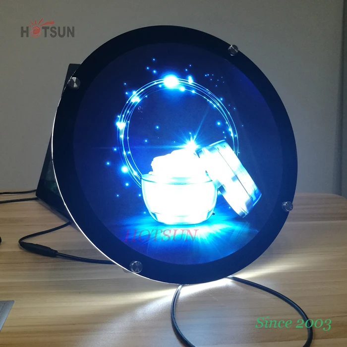 Wall Mounted Round Shape Led Light Box Light Up Acrylic Light Box Buy