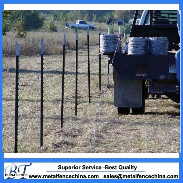 Cheap Metal Tpost Wholesale Hot Dipped Galvanized Studded T Post For