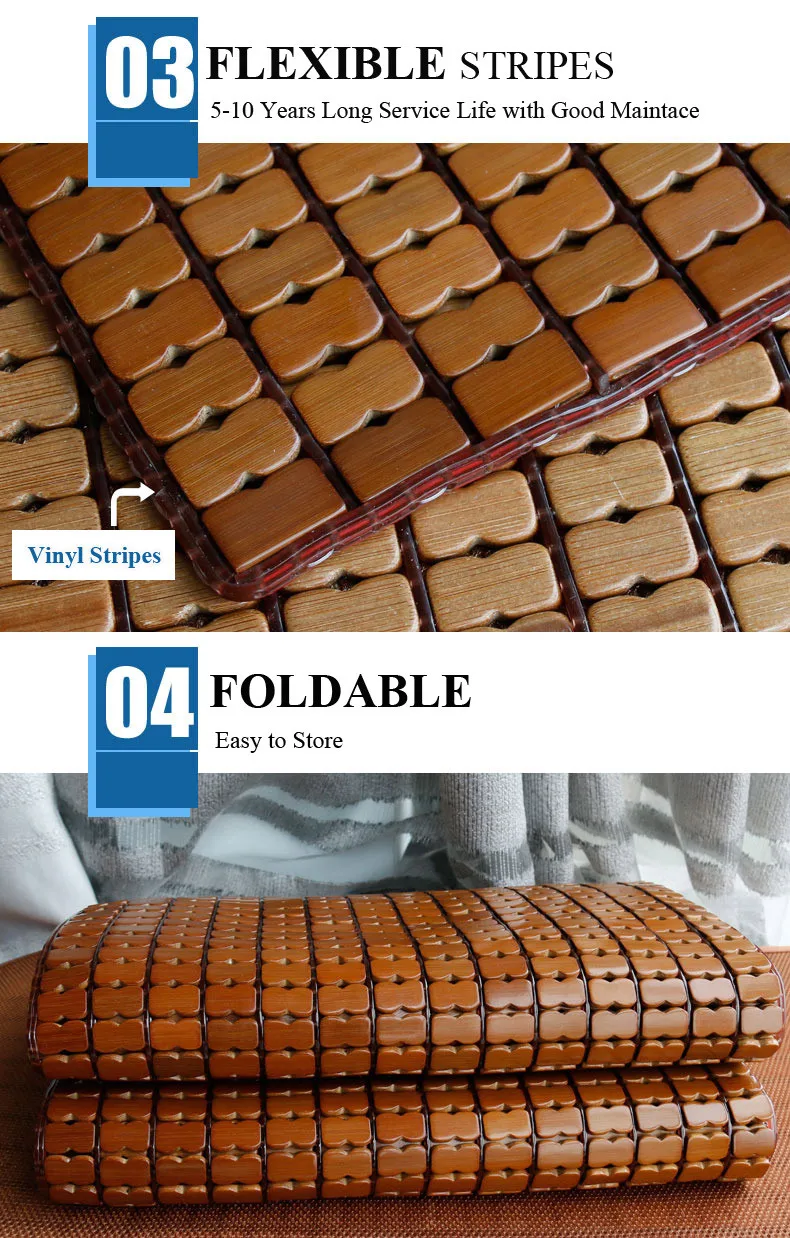 Home Texitle - Summer Cooling Bamboo Mattres Pad Sleeping Mat - Hunnan Chunlong Bamboo Co.,Ltd (3)