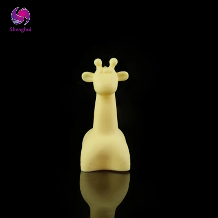 wholesale battery operate  yellow 3d animal shape lovely giraffe lamp intertek night light