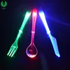 Mini Size Plastic Led Light Up Tableware, Led Spoon, Flashing Fork