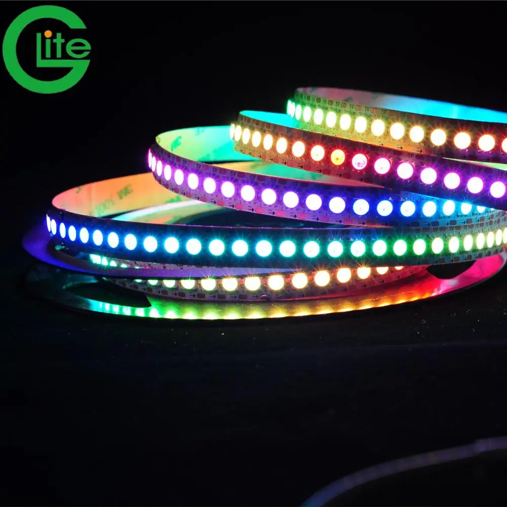 Glite LED Digital Strip Full Color 5m144 led strip ws2812b  ws2811 ws2813 chip  RGB Led Strip,Addressable Built-in SMD 5050 Chip