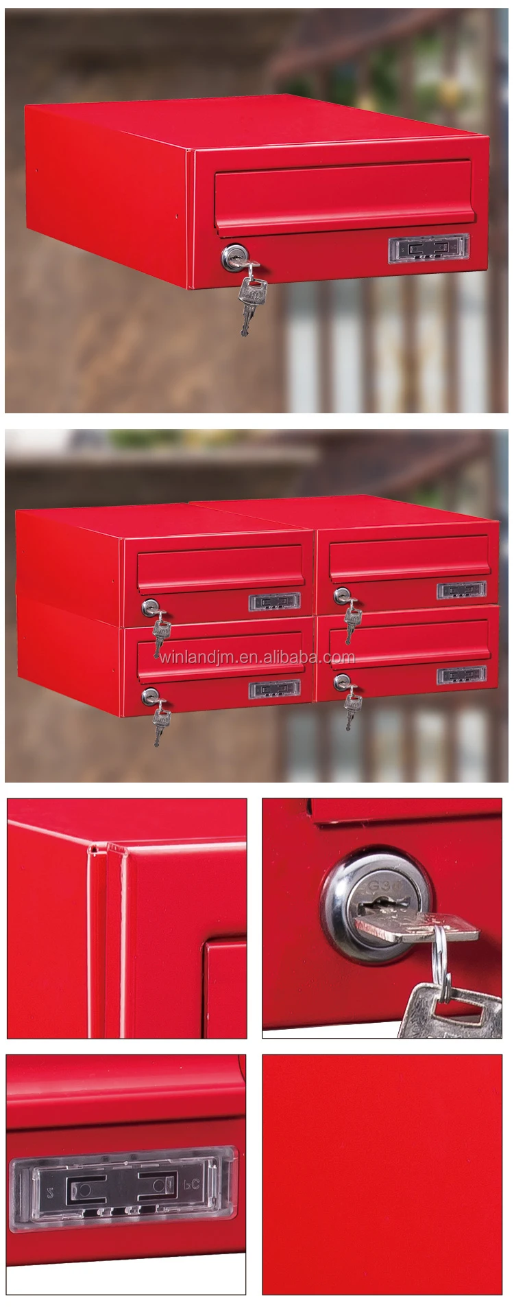 Galvanized Commercial Mailbox With Name Plate Apartment Mailboxes Buy