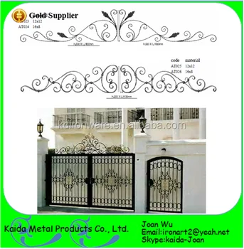 Fancy Wrought Iron Scroll Panels For Gate Tops Fancy Wrought Iron Scroll Panels For Gate Tops