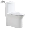 WC elongated floor mounted bathroom one piece toilet sanitary ware factory price