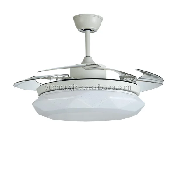 Ventilador De Techo Moderno Led De 42 Pulgadas Con Cuchillas Ocultas