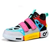 Custom Women Men High Top Sneakers Non-Slip Height Increasing Shoes Pink Colorful Unisex Sneakers