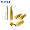 Sliver Metal Bullet USB Flash Drive Car Key Ring Usb Pen Drive 4gb 8gb 16gb 32gb 64gb