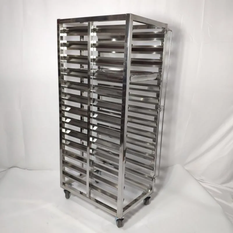 Steel Rack Tray Stainless Steel Rack Tray Trolley with Wheels for Baking