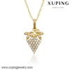 31082 Xuping best selling latest designs strawberry pave rhinestone pendant jewelry