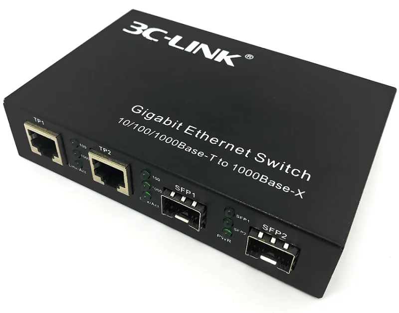 3clink 2 Sfp Slots+ 2 10/100/1000m Gigabit Media Converter Buy