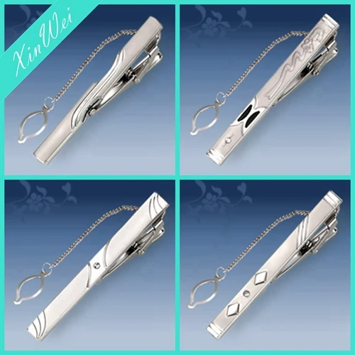 Multiple Design Available Cheap Tie Clips Silvery Iron Formal Business Mens Necktie Clips Buy