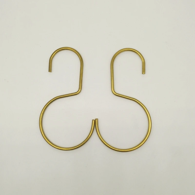 Wholesale China Custom Creative Brass S Hooks Gold Color S Shape