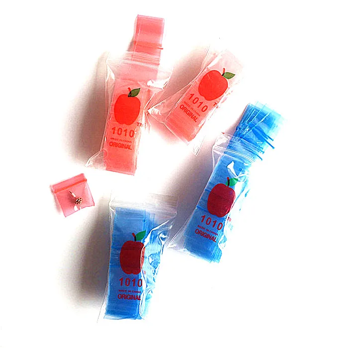 1010 Colored Mini Small Ziplock Baggies With Apple Brand Buy 1010