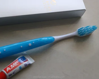 travel toothbrush with toothpaste in handle
