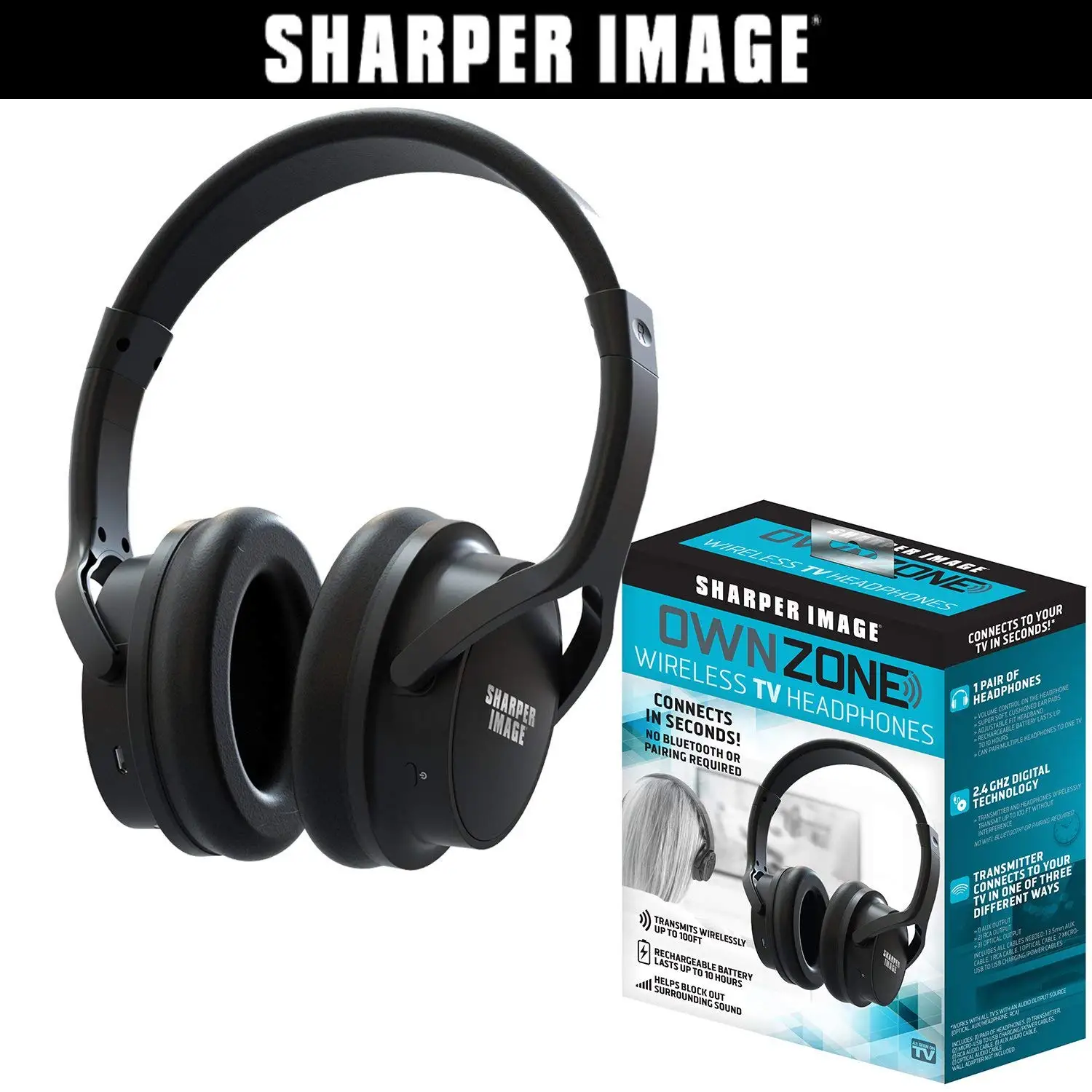 Sharper image tv headphones reviews