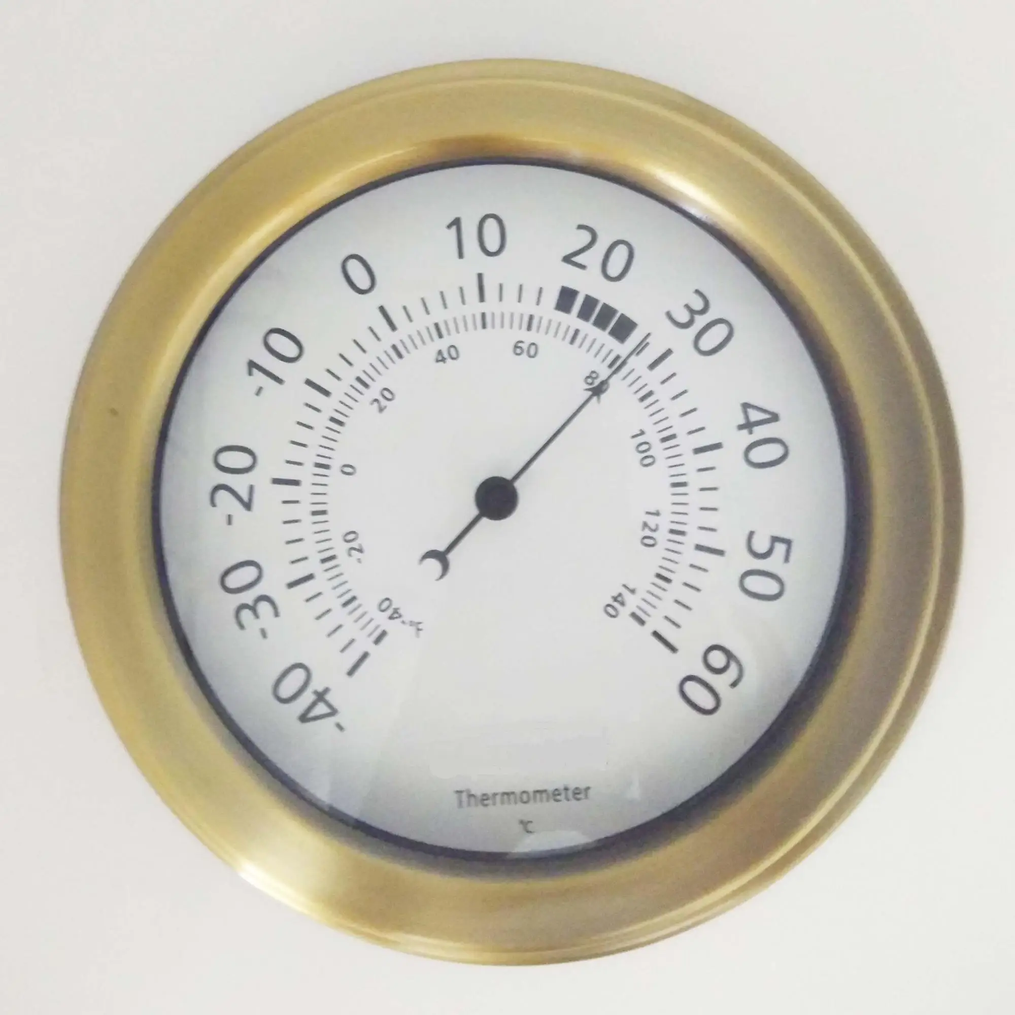 Custom Brass Outdoor Bimetal Round Thermometer Buy Custom