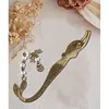 Classical Exquisite Mermaid Hooks Metal Bookmark with A String of Beads
