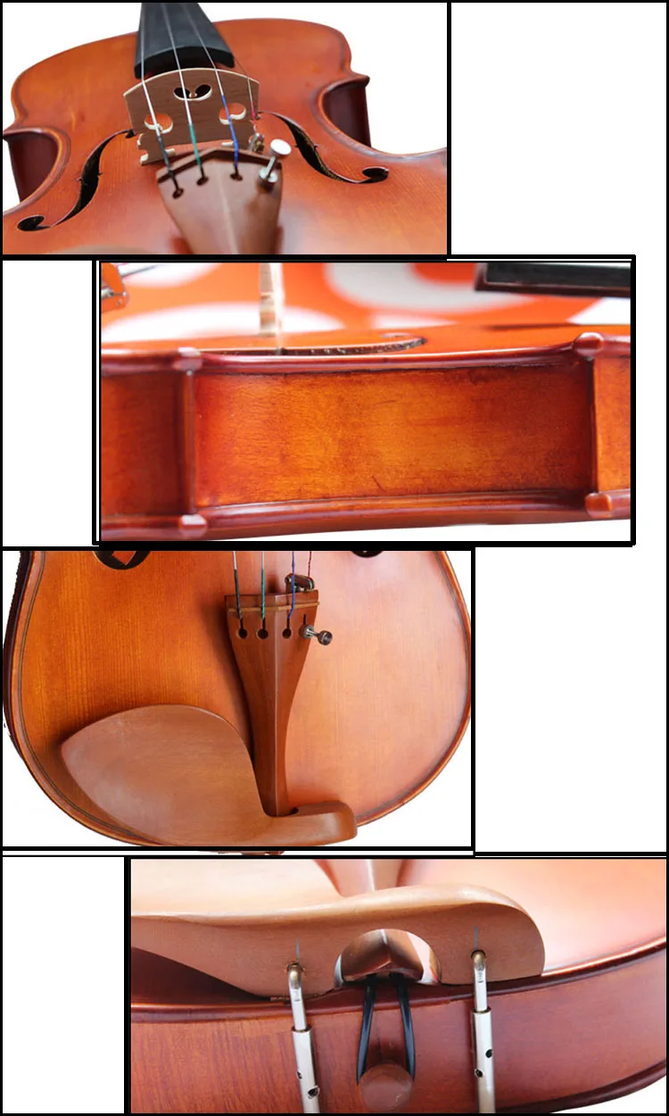Full Size Universal Violin For Student With Case Bow Violon Fiddle