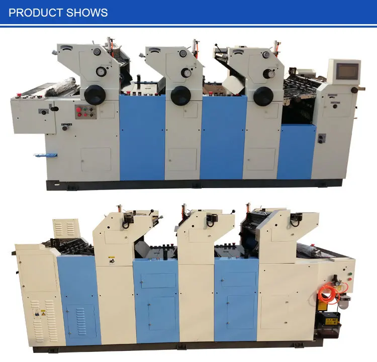3 colour offset printing machine