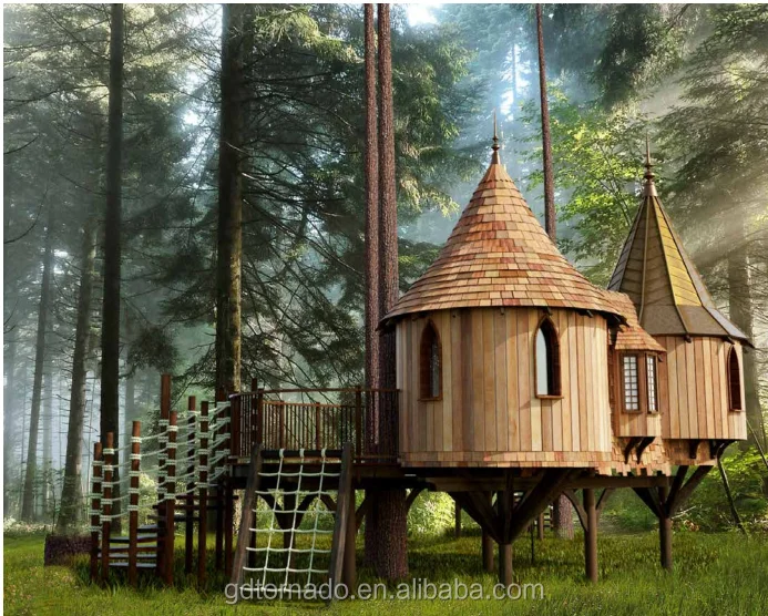 High-level design outdoor artificial tree house artistic simulation artificial tree house