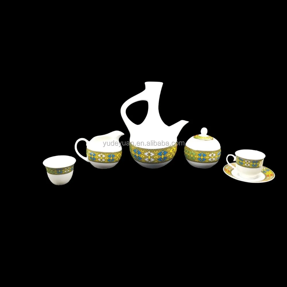 Fine Porcelain Ethiopian Coffee Set 16pcs Buy Ethiopian Art,Coffee Set 16pcs,Ethiopian Coffee
