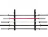 functional training wall mounted weight lifting barbell storage