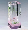 China Painted Flower Crystal Flower Vase For Centerpiece