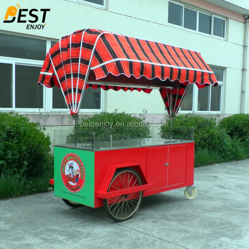 China factory checkered plate mobile cheap hot dog hotdog cart - 01