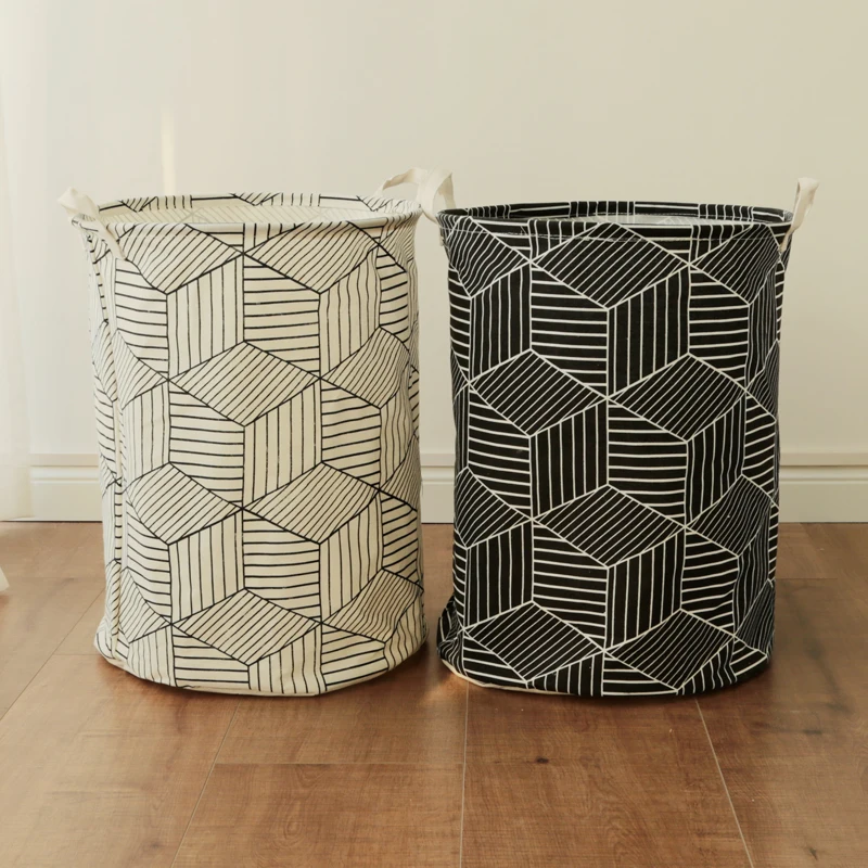 Hot Selling Geometric Folding Laundry Hamper Sorter Basket