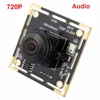 ELP 1mp UVC 720p CMOS 170degree fisheye lens hd h.264 usb wide angle webcam with audio function