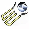 "U" Shape light Universal New Design Waterproof fix for any car COB led DRL day time running light Fog lihgt